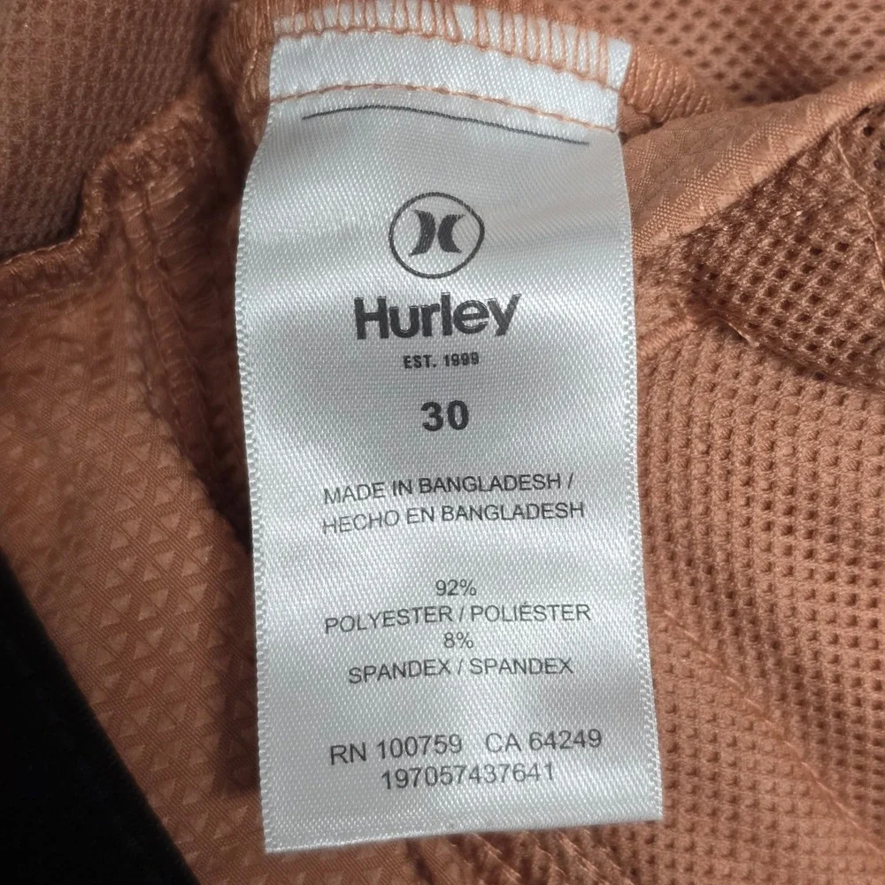 Hurley Mens Phantom Hybrid Walk‎ Shorts Sz 30 Surf Skate Gorpcore Coastal Salmon